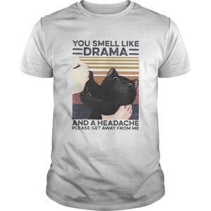 Cat You Smell Like Drama And A Headache Please Get Away From MeRetro Shirt